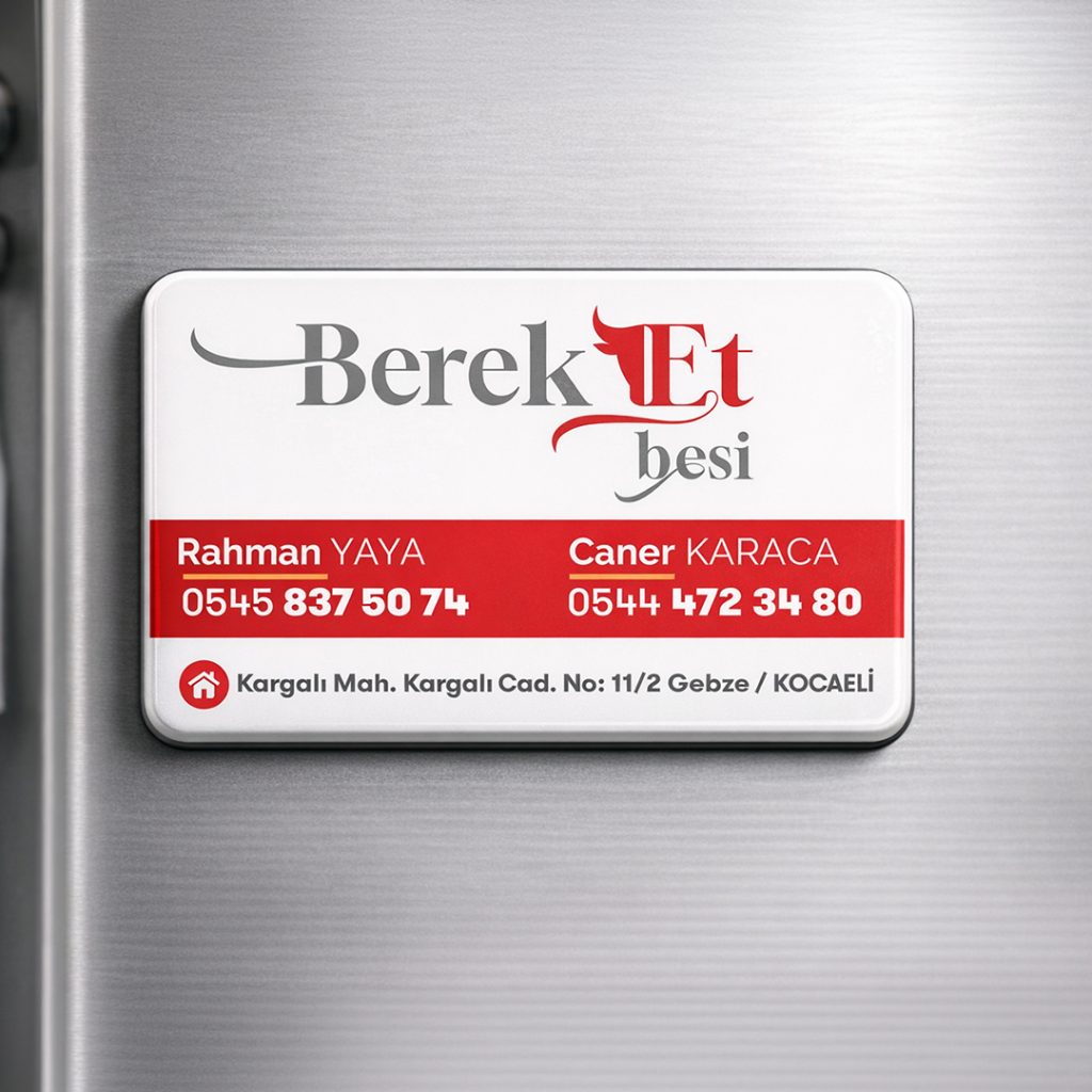 Gebze Magnet baskı, markanızı kalıcı ve dikkat çekici şekilde tanıtmanın etkili yollarından biridir. Kaliteli baskı ve farklı tasarım seçenekleriyle reklam gücünüzü artırır.